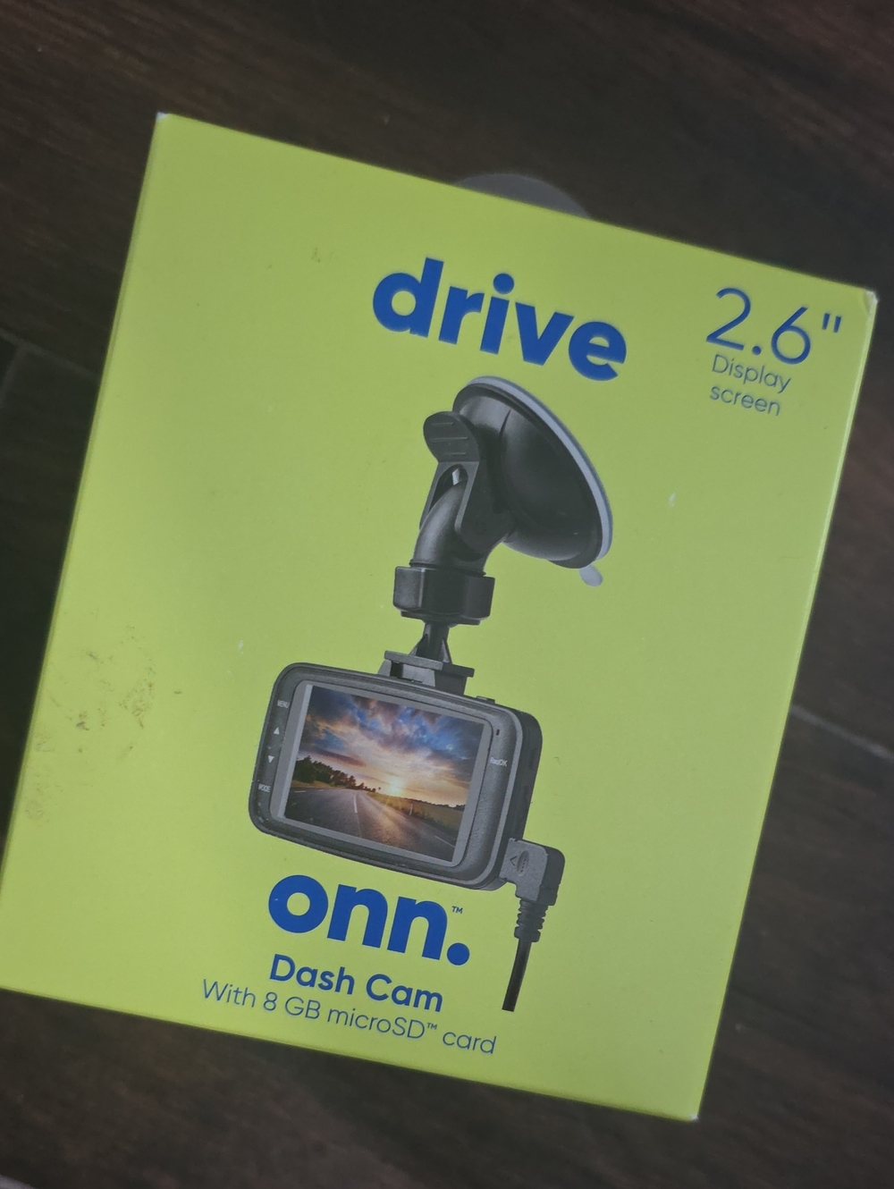 On Running Drive 2.6" Dash Cam in Black